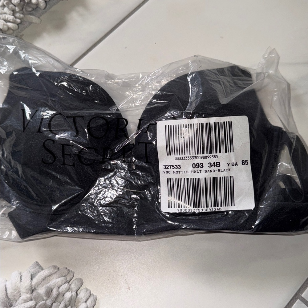 NEW Victoria's Secret hottie halter Black swim Top - Picture 7 of 8
